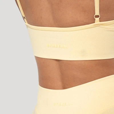 GymBeam Sportovní podprsenka Luma Butter Yellow