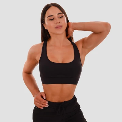 GymBeam Sportovní podprsenka Mesh Panel black