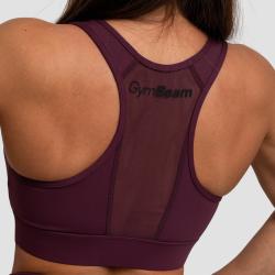 GymBeam Športová podprsenka Mesh Panel Eggplant