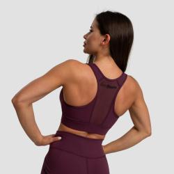 GymBeam Športová podprsenka Mesh Panel Eggplant