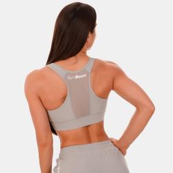 GymBeam Športová podprsenka Mesh Panel grey