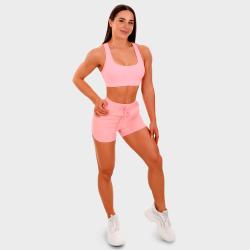 GymBeam Sportovní podprsenka Mesh Panel pink