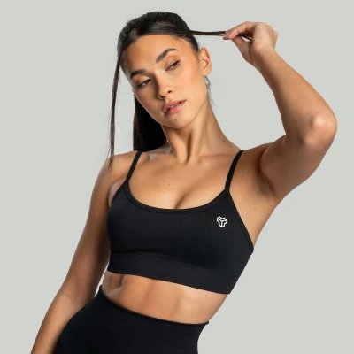 STRIX Sportovní podprsenka Seamless String Black