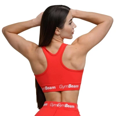 GymBeam Sportovní podprsenka Simple Rouge Red POUZE L (VÝPRODEJ)