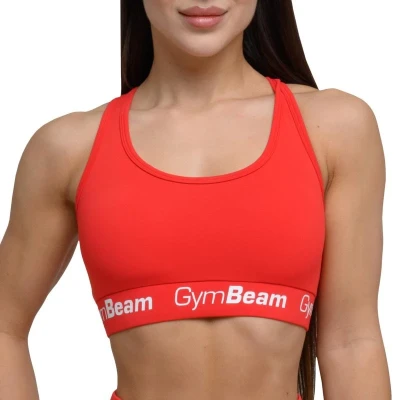 GymBeam Sportovní podprsenka Simple Rouge Red POUZE L (VÝPRODEJ)