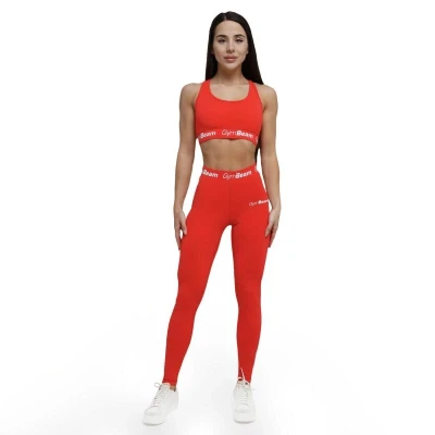 GymBeam Sportovní podprsenka Simple Rouge Red POUZE L (VÝPRODEJ)