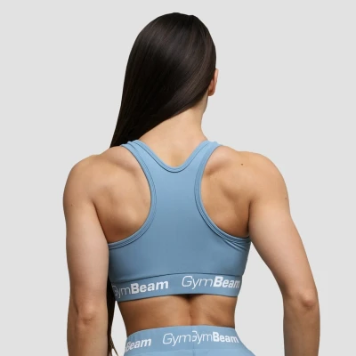 GymBeam Sportovní podprsenka Simple Steel Grey