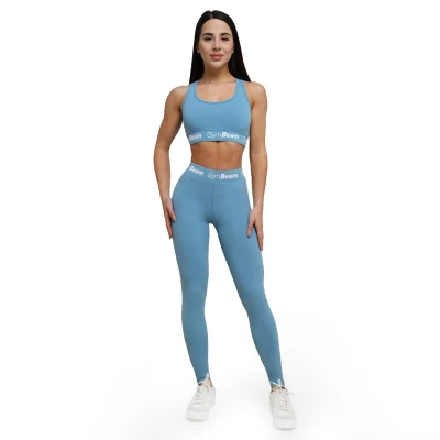 GymBeam Sportovní podprsenka Simple Steel Grey