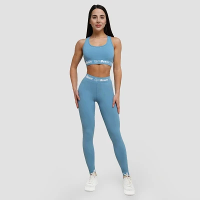 GymBeam Sportovní podprsenka Simple Steel Grey POUZE XL (VÝPRODEJ)