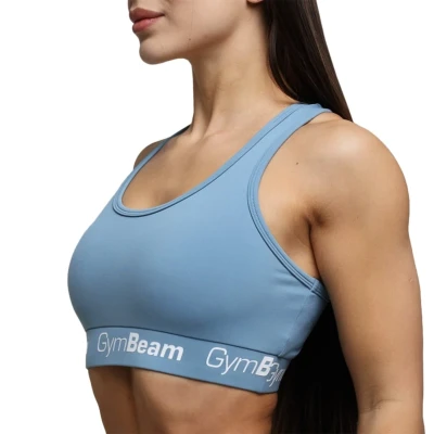 GymBeam Sportovní podprsenka Simple Steel Grey POUZE XL (VÝPRODEJ)