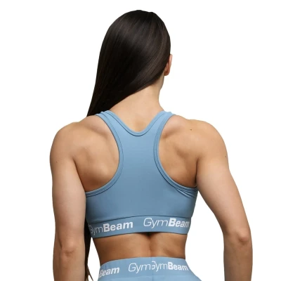 GymBeam Sportovní podprsenka Simple Steel Grey POUZE XL (VÝPRODEJ)