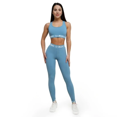 GymBeam Sportovní podprsenka Simple Steel Grey POUZE XL (VÝPRODEJ)