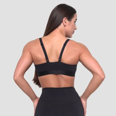 GymBeam Essence String Sports Bra Black