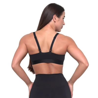 GymBeam Essence String Sports Bra Black