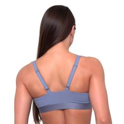 GymBeam Essence String Sports Bra Denim Blue