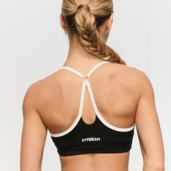 GymBeam Sportovní podprsenka Varsity Black