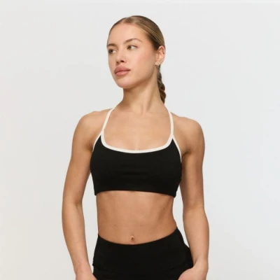 GymBeam Sportovní podprsenka Varsity Black