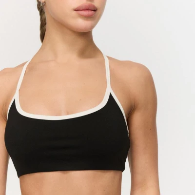 GymBeam Sportovní podprsenka Varsity Black