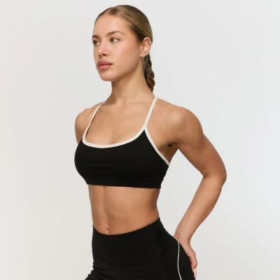 GymBeam Sportovní podprsenka Varsity Black