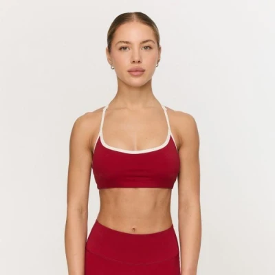 GymBeam Sportovní podprsenka Varsity Red