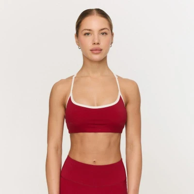 GymBeam Sportovní podprsenka Varsity Red