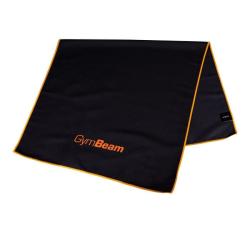 GymBeam Sportovní rychleschnoucí ručník Black/Orange