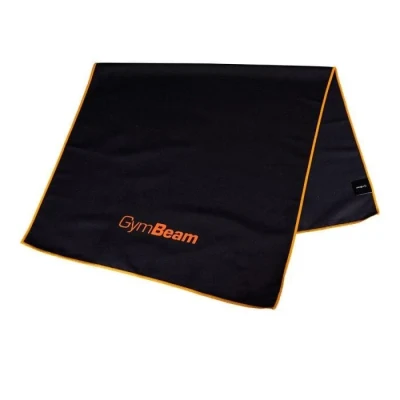 GymBeam Sportovní rychleschnoucí ručník Black/Orange (VÝPRODEJ)