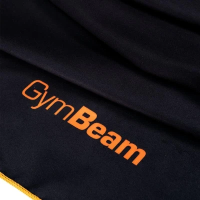 GymBeam Sportovní rychleschnoucí ručník Black/Orange (VÝPRODEJ)