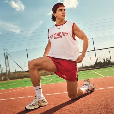 GymBeam Sportovní šortky Varsity Red