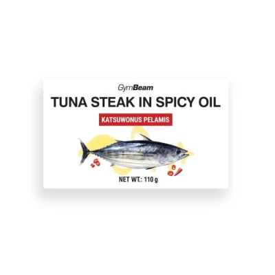 GymBeam Steak z tuňáka v pikantním oleji 110 g