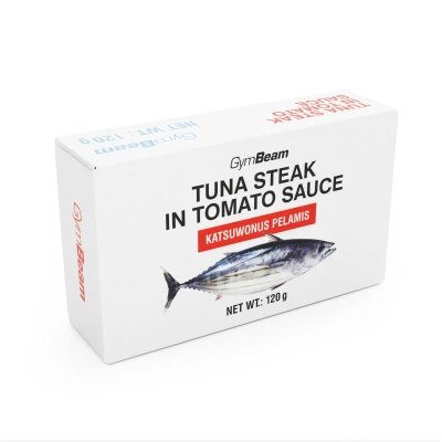 GymBeam Steak z tuňáka v rajčatové omáčce 120 g