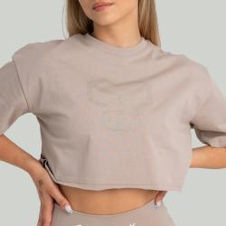 STRIX Dámské tričko CropTop Taupe