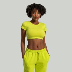 STRIX Dámské triko Essential CropTop Chartreuse