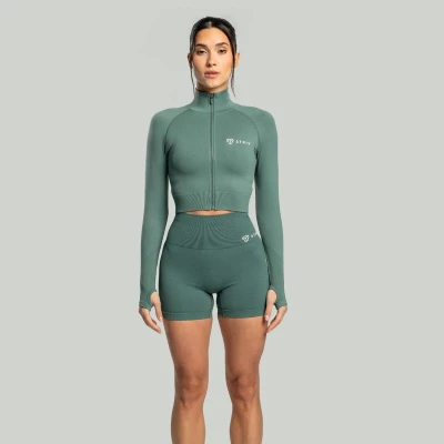 STRIX Dámský top Cropped Seamless Moss