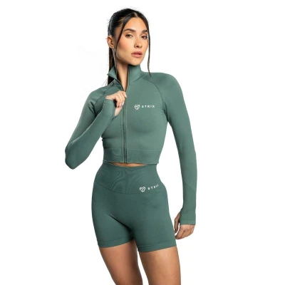 STRIX Dámský top Cropped Seamless Moss