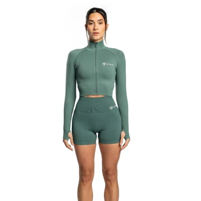 STRIX Dámský top Cropped Seamless Moss
