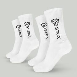STRIX Essential Crew Socks 2Pack White STRIX Essential Crew Socks 2Pack White