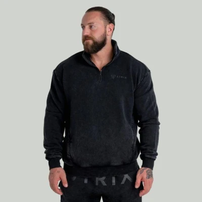 GymBeam STRIX Mikina Washed Washed Black GymBeam STRIX Mikina Washed Washed Black