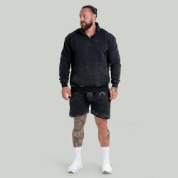GymBeam STRIX Mikina Washed Washed Black