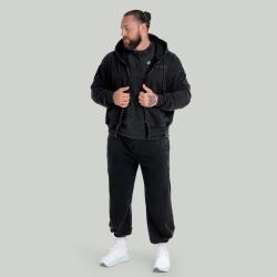 GymBeam STRIX Mikina Zip Washed Black