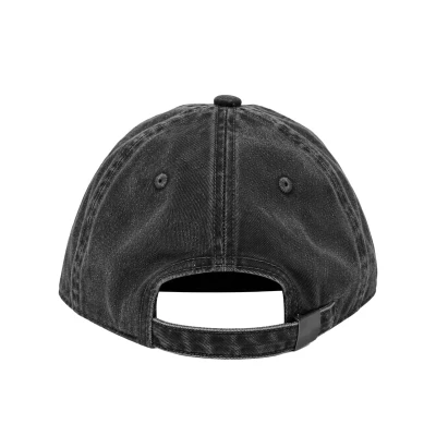 GymBeam Sunday Dad Cap Washed Black pánská kšiltovka