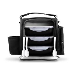 GymBeam Taška na jedlo FIT Prep Black