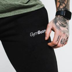 GymBeam Tepláky Slimfit Black