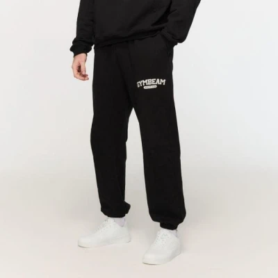 GymBeam Tepláky Varsity Black GymBeam Tepláky Varsity Black