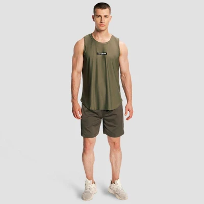 GymBeam Men‘s Combat Tank Top Olive Grey