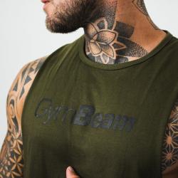 GymBeam Tílko Cut Off Military Green