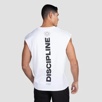 GymBeam Tílko Discipline White