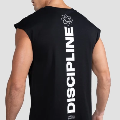 GymBeam Discipline Black pánské tílko
