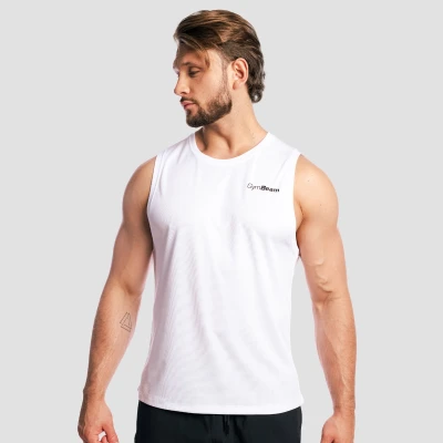 GymBeam Mesh Base White pánské tílko