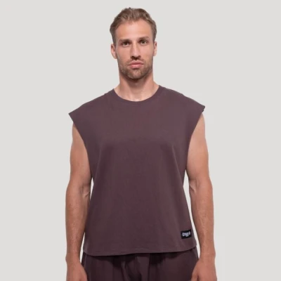 GymBeam Persistence Brown pánské tílko